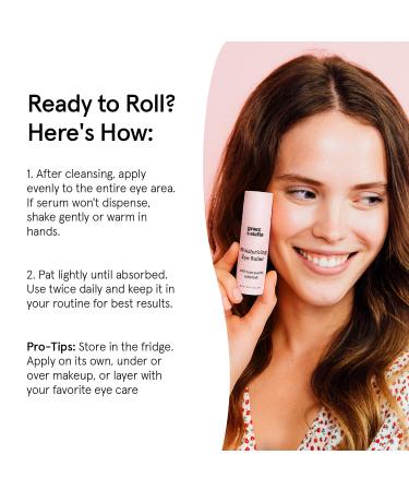 grace & stella Under Eye Brightener with Rose Quartz Rollerball - Hyaluronic Acid & Caffeine Eye Serum for Dark Circles & Puffiness - Valentines Day Gifts Travel Size Toiletries (15ml / 0.51floz) Moisturizing Eye Serum wit  - Buy Online on GoSupps.com