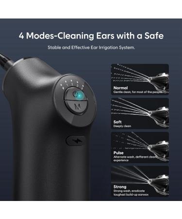 Electric Ear Wax Removal Kit Water Powered Automatic Flushing System with 4 Pressure Modes Ear Cleaner Ear Cleaning Kit with 10pcs Nozzles Ear Washer for Adults - Buy Online on GoSupps.com