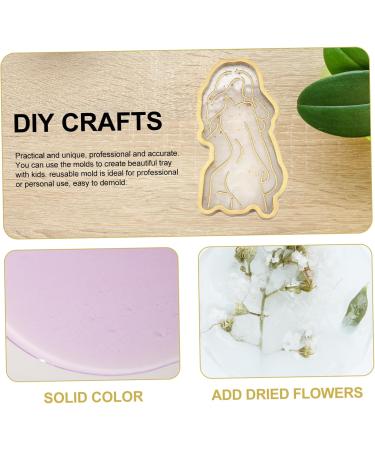 NUOBESTY 2 Pcs Tray Silicone Mold Silicone Molds Diy Resin Moulds Creative Tray Mould Crystal Epoxy Cake Mold Whitex2pcs 16.1X8.5CMx2pcs - Buy Online on GoSupps.com