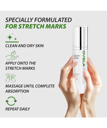 Abera Ovela Maternity Stretch Mark Cream with Eye Mask for Pregnancy and Weight Fluctuations Stretch Mark Treatment Pregnancy Must Haves Deep Stretch Mark Removal All Skin Types 1.69 fl oz - Buy Online on GoSupps.com