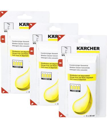 K rcher window cleaner concentrate 4 x 20ml pack of 3 (12 x 20ml) 20 ml (pack of 12)