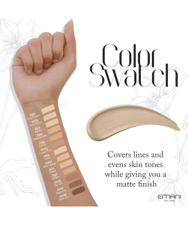 EMANI Vegan Cosmetics Flawless Matte Foundation 1001 Nude Beige 0.42 Ounce - Buy Online on GoSupps.com