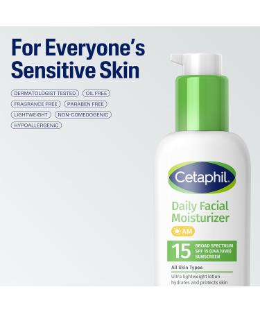 Cetaphil Daily Facial Moisturizer SPF 15 4 Fl Oz Gentle Facial Moisturizer for Dry to Normal Skin Types No Added Fragrance Pack of 2 (Packaging May Vary) - Buy Online on GoSupps.com