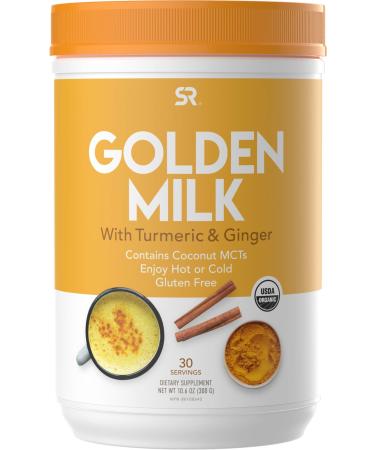 Sports Research Golden Milk with Turmeric & Ginger 10.6 oz (300 g)