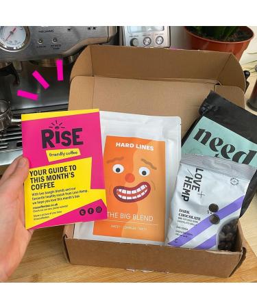 RISE Coffee Box | 2 x 250g of Ethically Sourced 100% Arabica - Whole Bean | Medium Roast Coffee Beans | Coffee Gift - Buy Online on GoSupps.com