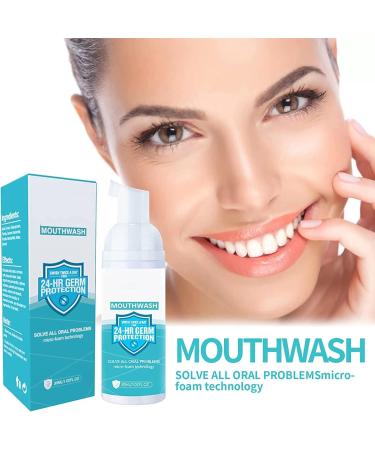 Pickx Mouthwash Foam - Teeth Whitening Bad Breath Relief Oral Ulcer Treatment & Cavity Prevention (1PC) - Buy Online on GoSupps.com