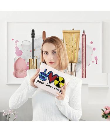 Shop Levlo Xray Technologist Cosmetics Pocket Bag Stylish Make-Up Zipper Pouch for Women & Girls | Perfect X-Ray Gift | Peace Love X-Rays - Buy Online on GoSupps.com