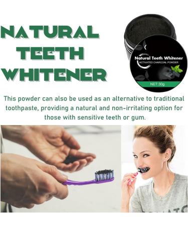 KLYso Activated Coconut Charcoal Teeth Whitening Powder - Deep Cleanse Stains Eliminate Bad Breath Natural Tooth Whitener for Confident Smile(2PCS) - Buy Online on GoSupps.com