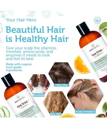 Era Organics Advanced Tea Tree Conditioner - Sulfate-Free for Dry Scalp & Hair Relief | For Men & Women - Buy Online on GoSupps.com