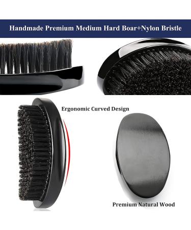 Furwabo Silky Durags & Wave Brush Kit Unisex Night Sleep Hat for 360 540 720 Waves - Blue - Buy Online on GoSupps.com