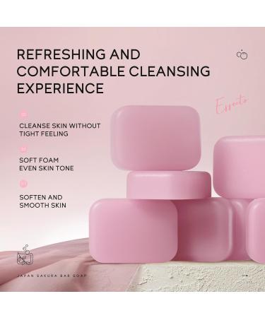 Sakura Soap - Flower Bar Soap - Natural Handmade Soap Bar - Body & Face Soap Bar - Skin Care Bar Soap for Cleanse and Soften Skin Even Skin Tone - Dark Spot Corrector Remover - Buy Online on GoSupps.com
