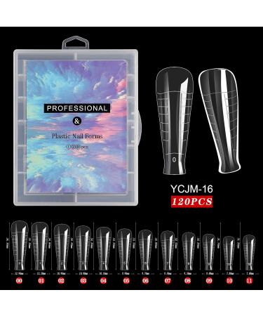 FEIlei Dual-Nail Forms Clear Nail Extension Tips Nail Gel Forms DIY Nails Manicure Tool B - Buy Online on GoSupps.com