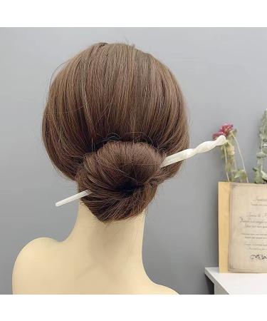 10 Pieces Leopard Print Acetate Hair Sticks - Vintage Styling for Women - Tortoise Shell Hairpins - Long Hair Accessories with Flannelette Bag - Buy Online on GoSupps.com