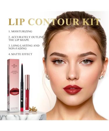 Lip liner for long lasting lip contour lip contour line set long lasting contour set for women and girls beauty summer winter outdoor dates and travel - Buy Online on GoSupps.com
