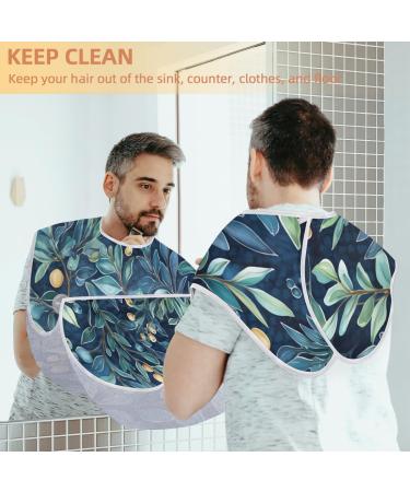Fruit Leaves Beard Bib Apron - Best Beard Hair Catcher for Men | Perfect Father's Day & Christmas Gift for Dad & Husband - Buy Online on GoSupps.com