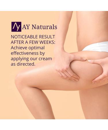 AY Naturals Anti-Cellulite Moisturizer Cream with Caffeine, Retinol, Shea Butter & Sacred Lotus - Reduces Cellulite - Buy Online on GoSupps.com