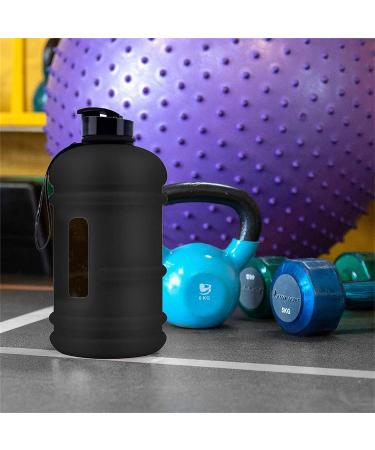 TOOFEEL Large 2.2L Water Jug - Half Gallon Reusable Bottle for Gym, BPA-Free, Leak-Proof, Black - Buy Online on GoSupps.com