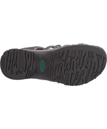 KEEN Women's Whisper Closed Toe Sport Sandals - Size 8 Medium - Grey/Peacock Green - Buy Online on GoSupps.com