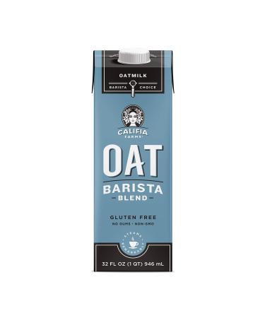 Califia Farms Oat Milk, Original Barista Blend, Shelf Stable, Non Dairy Milk, Creamer, Vegan, Plant Based, Gluten Free, Non GMO, 32 Fl Oz (Pack of 3)