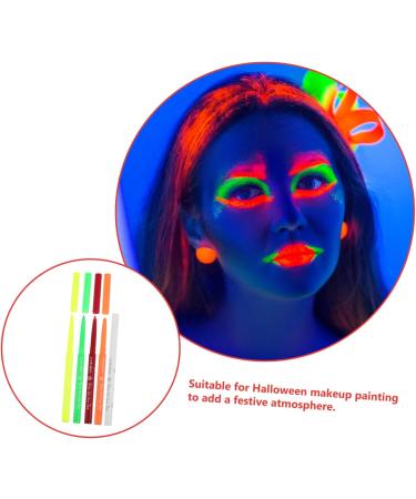 DRESSOOS 5pcs Halloween Paint Pen Fluorescence Eyeliner Eye Liner Fluorescence Liner Eyeliner Pencil Plastic - Buy Online on GoSupps.com