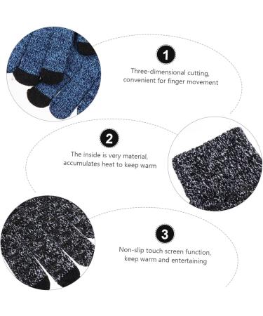 Buy Abaodam 6 Pairs Winter Riding Gloves | Touchscreen Cycling & Motorcycle Gloves for Men - Perfect for Christmas & Outdoor Activities - Buy Online on GoSupps.com