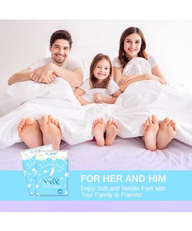 Effective Foot Peel Mask - 2 Pairs for Callus & Dead Skin Removal - Unisex Milk Foot Mask Socks - Buy Online on GoSupps.com
