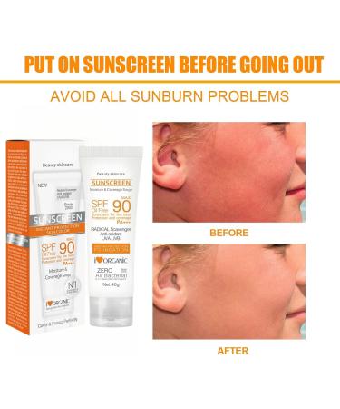 Sun Cream SPF 90 Face Sun Lotion Cream with SPF 90 Anti Sun UVA/UVB Radiation Protection Lotion for Face and Body Sunscreen SPF Face Moisturiser Sun Cream Sunscreen SPF 90 Face Facial Sunscreen - Buy Online on GoSupps.com