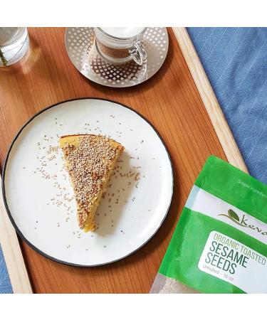 Kevala Organic Toasted Sesame Seeds 4 lb - Unhulled | Premium Quality - Buy Online on GoSupps.com