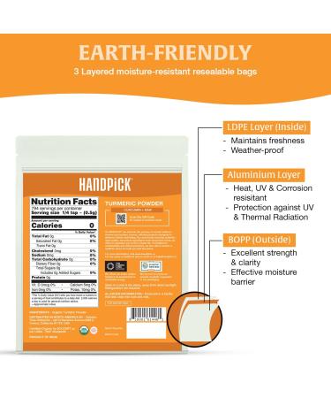 Organic Turmeric Powder (397g/14oz) | Lab Tested, 100% Raw from India | High Curcumin for Antioxidant & Anti-inflammatory Benefits - Buy Online on GoSupps.com