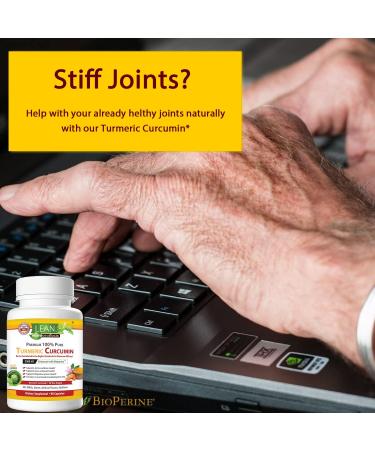 Turmeric Curcumin with Bioperine 2300mg - Joint, Liver, Heart & Digestion Support - 90 Capsules - Buy Online on GoSupps.com