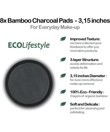 Reusable Makeup Remover Pads | Eco-Friendly Bamboo Cotton Rounds for Face | Sustainable Organic Eye Cleaner | Zero Waste Beauty - Buy Online on GoSupps.com