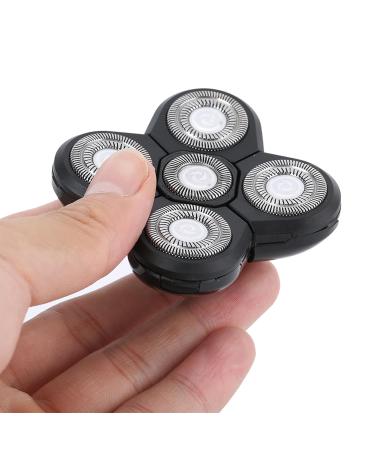 Electric Beard Shaver Carver - 5 Blade Rotary Head Replacement for Men | Bald Head Grooming Kit & Facial Trimmer Accessory - Buy Online on GoSupps.com