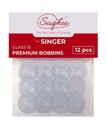 12pcs Bobbins fits Singer Sewing Machine - Class 15 Plastic Bobbins, 81348 - Buy Online on GoSupps.com