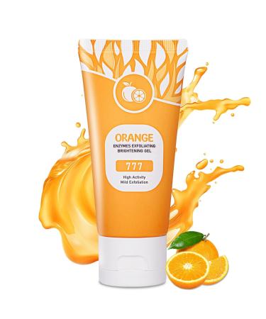 1Pcs Orange Exfoliating Gel Scrub for Face and Body Skin Deep Cleansing Moisturizing Skin Exfoliator Natural Orange Exfoliating Gel Peeling Exfoliator 3.52 Fl Oz (Pack of 1)