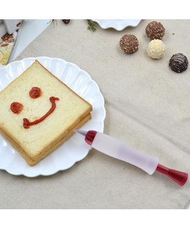 DECHOUS Decorating Pen Silicone Jam Writing Pen Baking Icing Tips Icing Pen Cookie Chocolate Pen for Baking Salad Cream Food Decor Gourmet Chocolate Writing Instrument Frosting Silica Gel Assorted Color 20X4cm - Buy Online on GoSupps.com