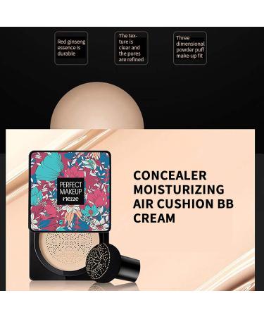 AILIEEE CC Cream Foundation Cushion B.B Printing Concealer Moisture Beauty Cream Base Makeup Moisturizing Oil Control Lightweight Smoothing Natural Concealer - Buy Online on GoSupps.com