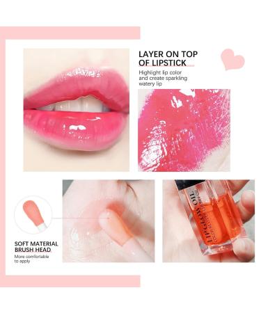 Hydrating Lip Oil & Moisturizing Gloss | Plumping Non-Sticky Lip Oil | Long Lasting Transparent Tinted Lip Oil to Reduce Lip Lines - Buy Online on GoSupps.com