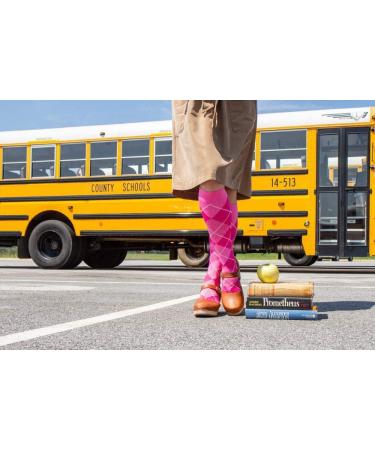 Sigvaris Women's Microfiber Patterns 143 Calf High Compression Socks 15-20mmHg - Pink Stripe - Medium Size (B) | Comfortable & Stylish Compression Wear - Buy Online on GoSupps.com