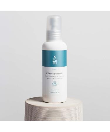 EQ | Organic Keep Glowing Hair Serum - Concentrated with Monoi de Tahiti & Edelweiss - 100ml - Moisturizing Hair Serum Protective & Repairing for Thick and Fine Hair - 100% Natural & Made in France - Buy Online on GoSupps.com