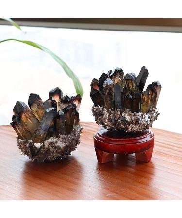 Natural Smokey Raw Crystal Cluster Tea Crystal Cluster with Stand Stones Enery Crystal Point Specimen Home Decoration Gemstone 500-700g Gift (Color : 300-500g) - Buy Online on GoSupps.com