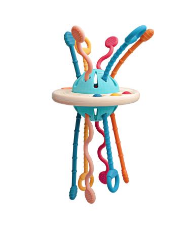 LiKee Baby Sensory Toys Montessori Pull String Learning Ropes with Simple Bubble &Sliding Balls for Motor Skills,Tactile Stimulation,Infants Toddlers Boys Girls 18+ Months Old
