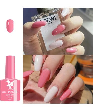 Pink Gel Nail Polish Nail Varnish Set 3 Colors Nude Light Pink Peach Coral Gel Nail Polishes Kit Natural Color Soak Off UV Led Gel for DIY Manicure Home Salon Nail Art - Buy Online on GoSupps.com