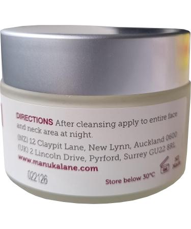 Manuka Lane Night Cream with Retinol, Manuka Honey & Peptides for Youthful, Healthy Skin - Real Glowing Results - Buy Online on GoSupps.com