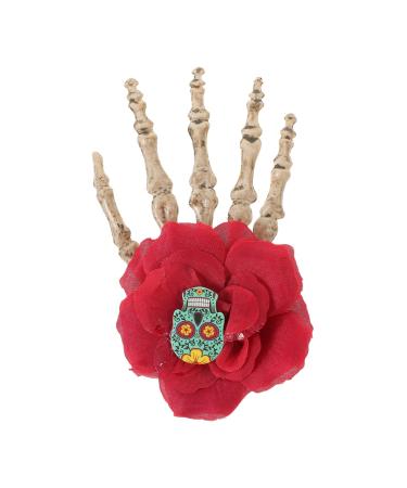 minkissy Hair Jewelry Decor Girls Hair Accessories Girls Hair Clips Gothic Hair Accessories Bone Hair Clip Girls Hairpin Girls Gothic Hair Clips Fabric Headband Halloween Miss