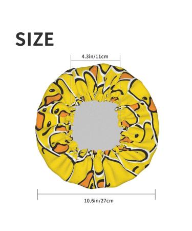 Duck Rubber Ducky Bath Shower Cap | Adjustable Double Waterproof Layers for Hair Protection | Reusable for Men and Women - Buy Online on GoSupps.com