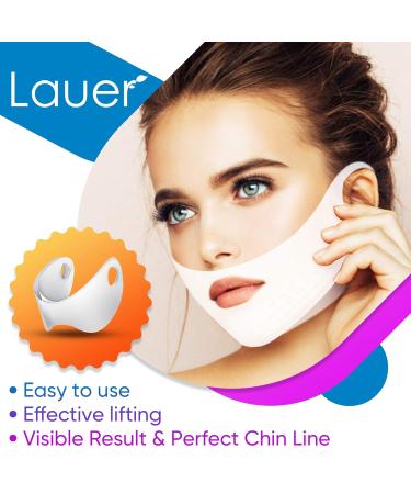 V-Shaped Slimming Face Mask for Women - Double Chin Reducer and Neck Lift Tape - Jawline Sculptor for Firming Skin - 10 and 25 Masks Bundle - Buy Online on GoSupps.com