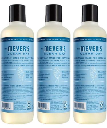 Mrs. Meyer's Moisturizing Body Wash - Biodegradable Shower Gel with Essential Oils, Rain Water Scent, 16 oz (Pack of 3) - Buy Online on GoSupps.com