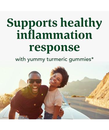 MegaFood Turmeric Inflammation Response Gummies - 40 Count | Natural Anti-Inflammatory Support - Buy Online on GoSupps.com