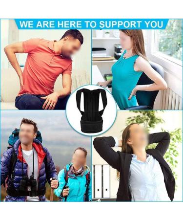 Adjustable Posture Corrector for Men & Women Elastic Shoulder Back Support & Corset Belt | Improve Posture & Relieve Pain - Buy Online on GoSupps.com