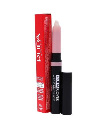 PUPA Milano Cover Cream Concealer - Light to Medium Coverage for Dark Circles & Imperfections - Vitamin E Enriched Blendable Formula - Skin Neutralizing 006 Pink - 0.08 Oz - Buy Online on GoSupps.com